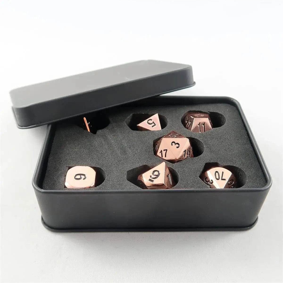 Waerfel Stube MetallWürfel Set shiny copper