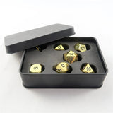 Waerfel Stube MetallWürfel Set shiny gold