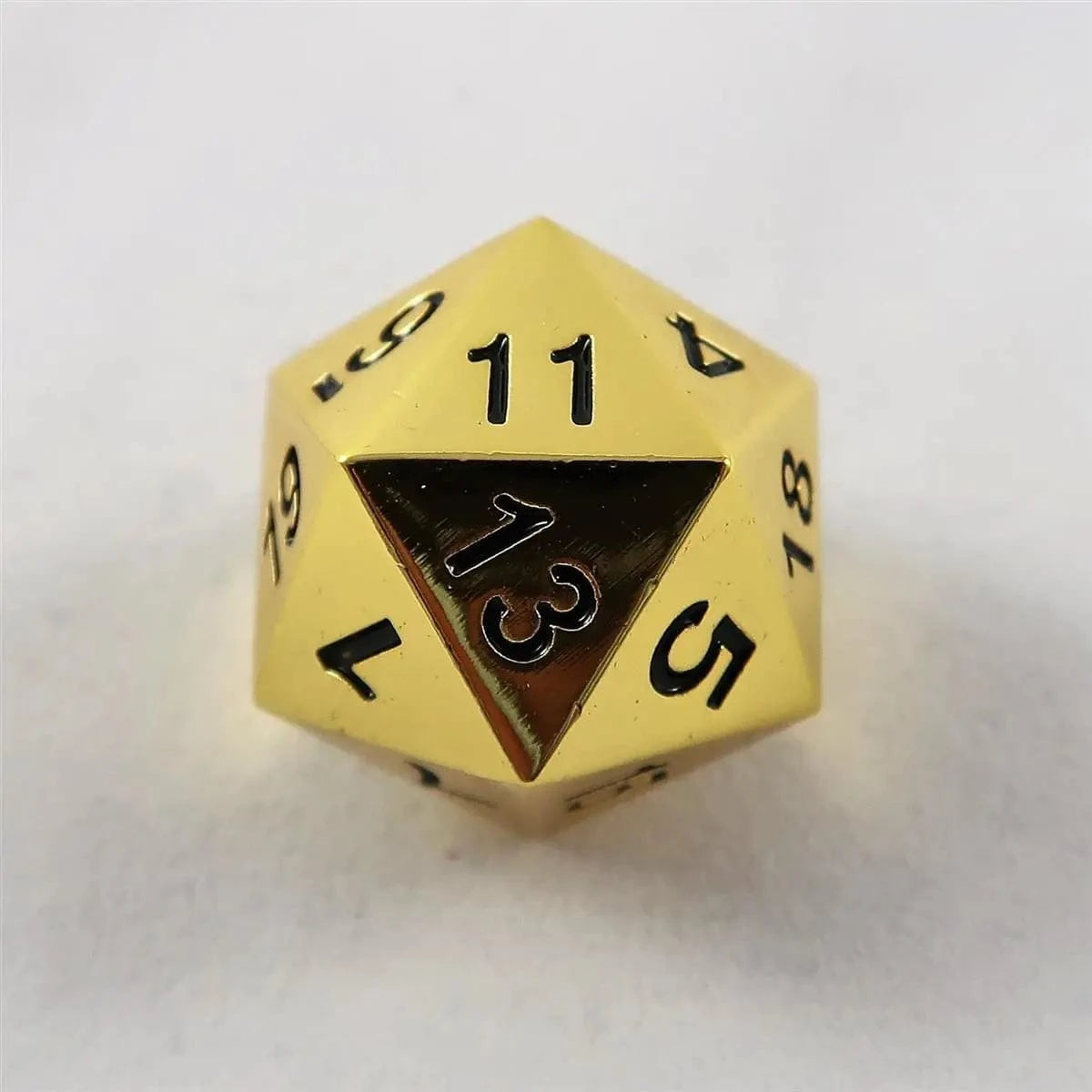 Waerfel Stube MetallWürfel W20 shiny gold