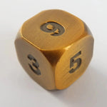 Waerfel Stube MetallWürfel W6 antique gold