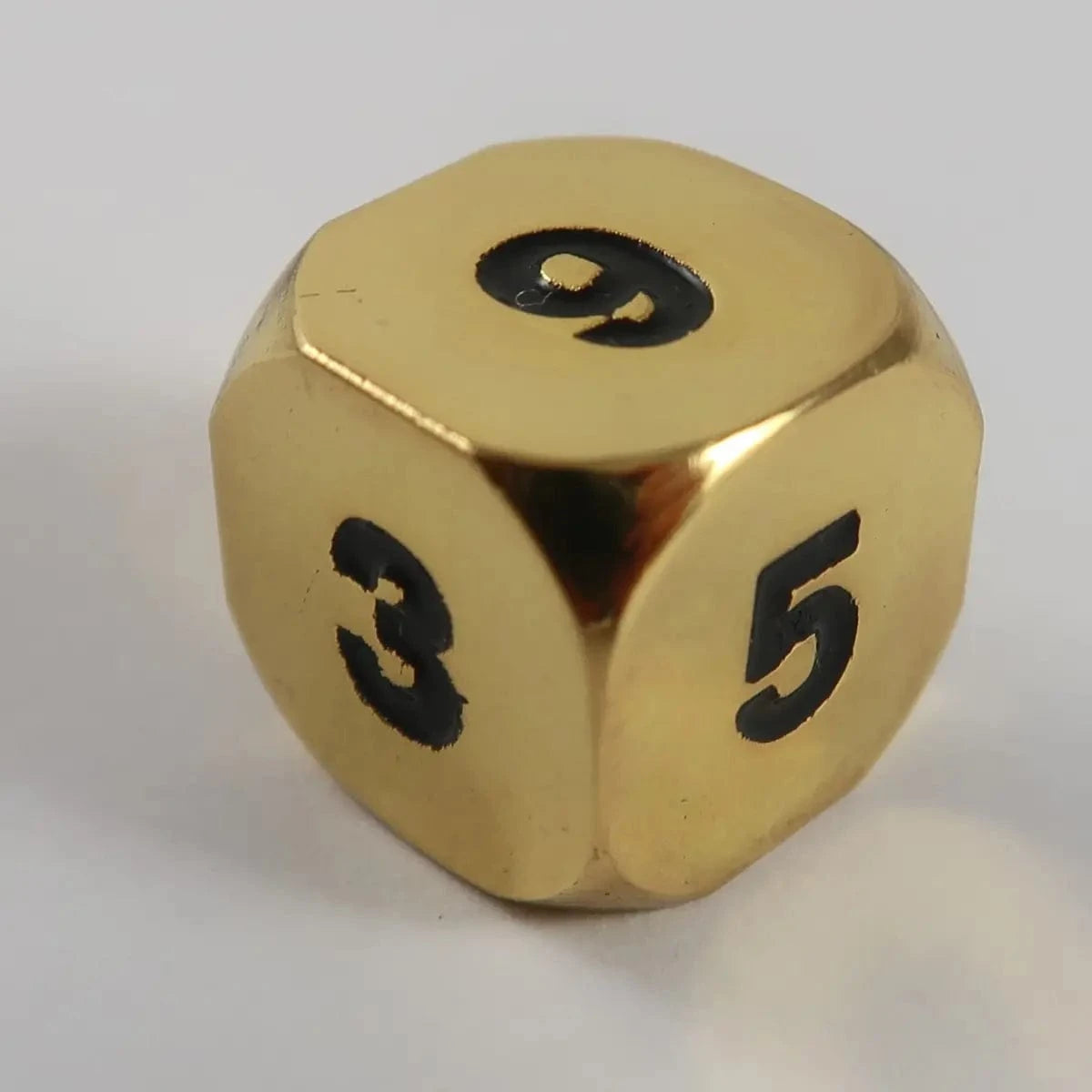 Waerfel Stube MetallWürfel W6 shiny gold