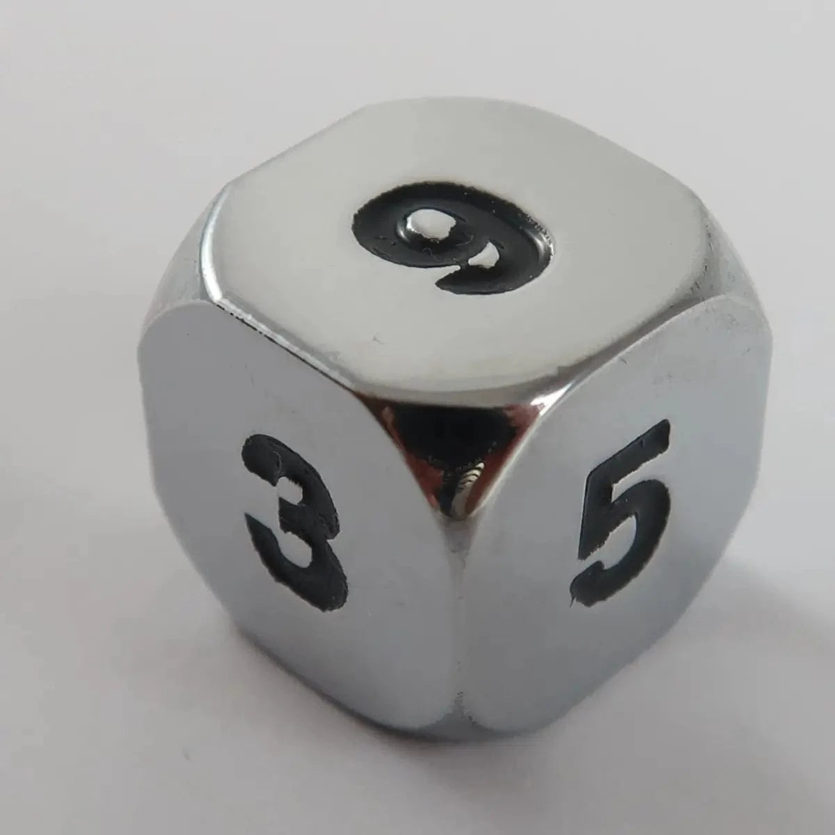 Waerfel Stube MetallWürfel W6 shiny silver