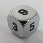 Waerfel Stube MetallWürfel W6 shiny silver