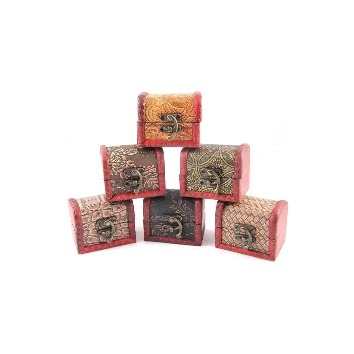 Bartl Mini Truhe mit Leder Design 8