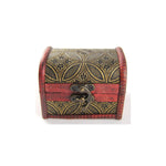 Mittlere Truhe mit Leder Design 3