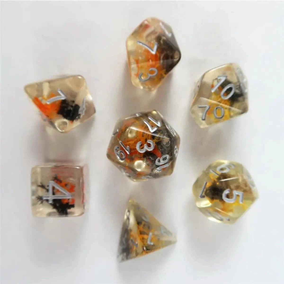 Waerfel Stube Moss Dice black/orange Set