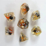 Waerfel Stube Moss Dice black/orange Set