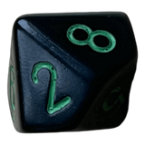 Chessex Opaque Black/Green W10