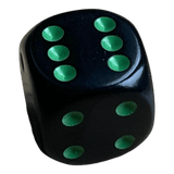 Chessex Opaque Black/Green W6 (16mm)