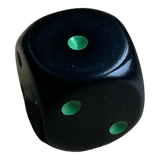 Chessex Opaque Black/Green W6 (16mm)