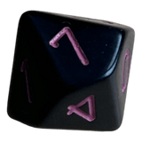 Chessex Opaque Black/Pink W10