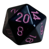 Chessex Opaque Black/Pink W20
