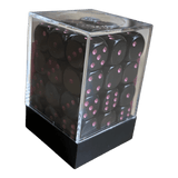 Chessex Opaque Black/Pink W6 Set (12mm)