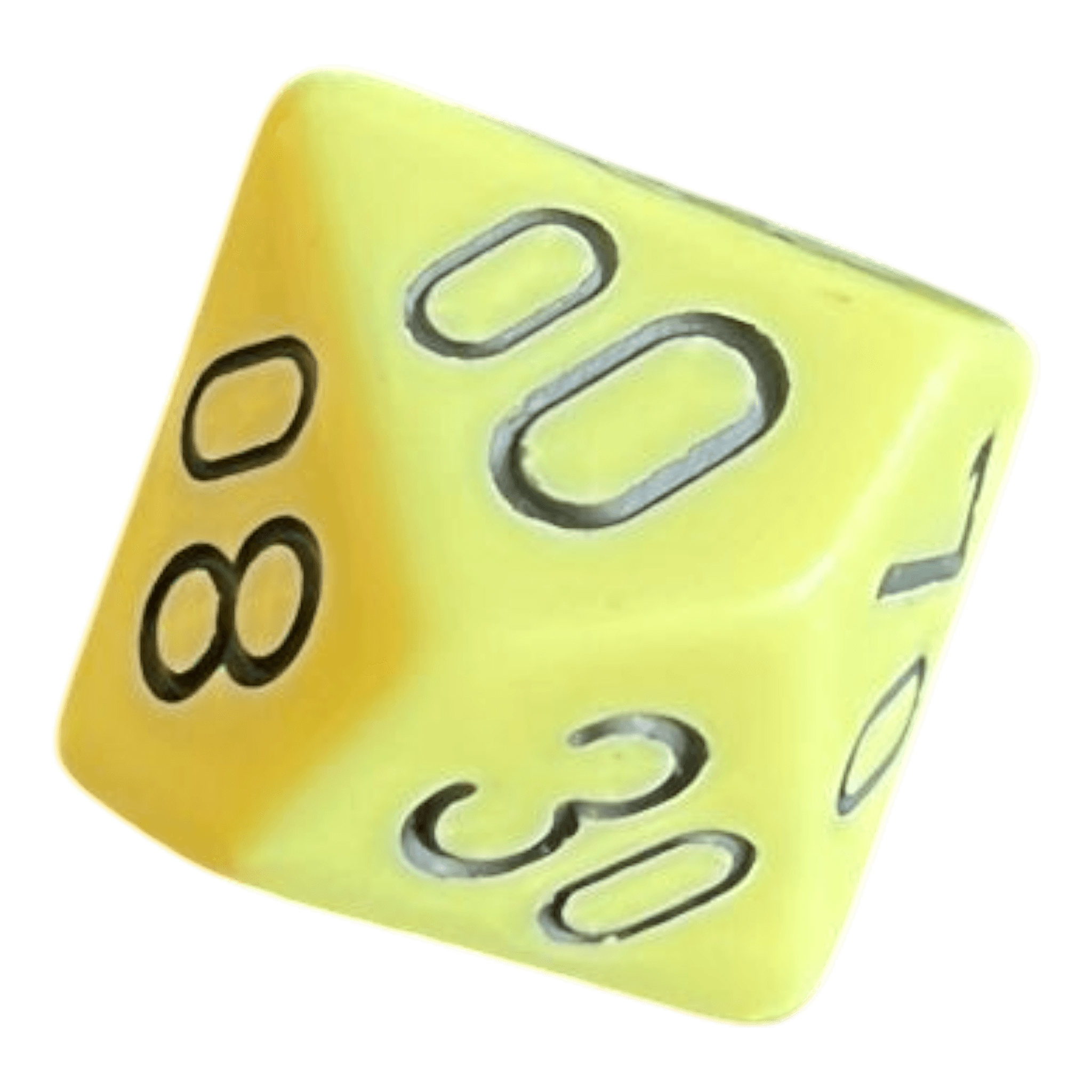 Chessex Opaque Pastel Yellow/black W10-0