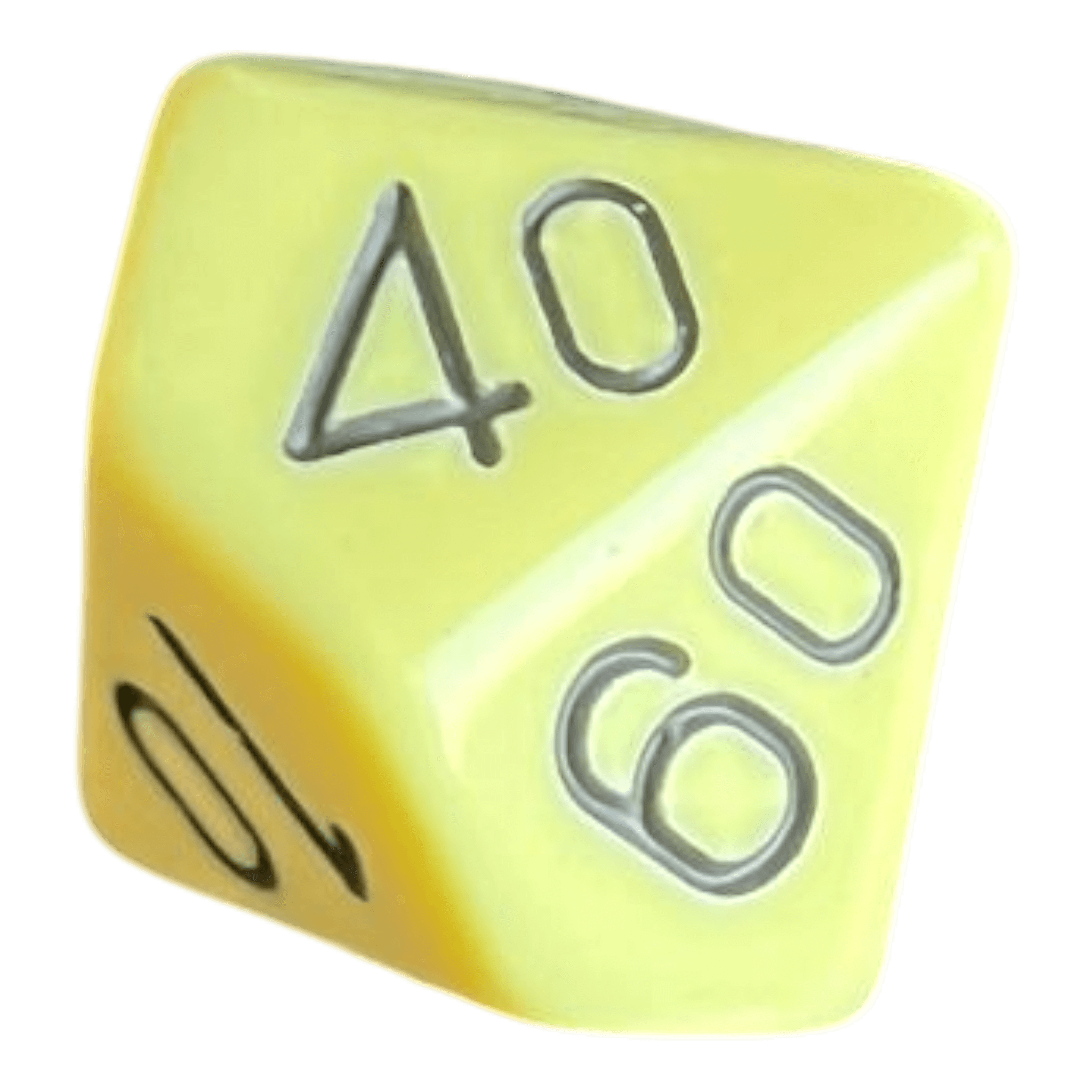 Chessex Opaque Pastel Yellow/black W10-0