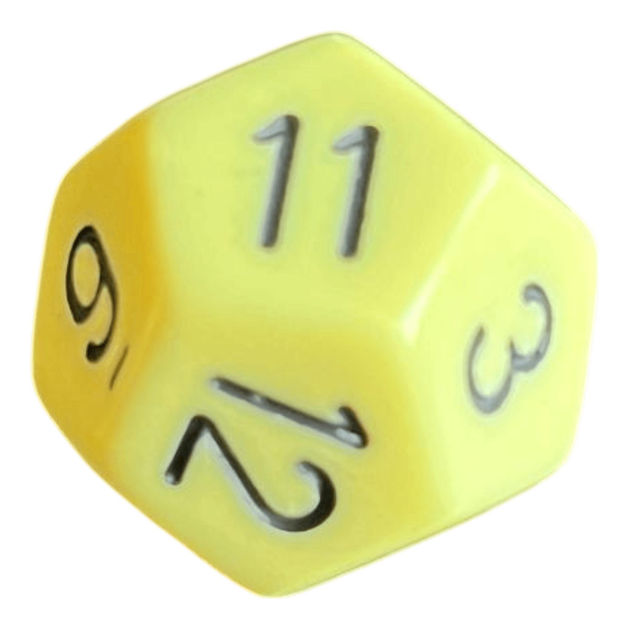 Chessex Opaque Pastel Yellow/black W12