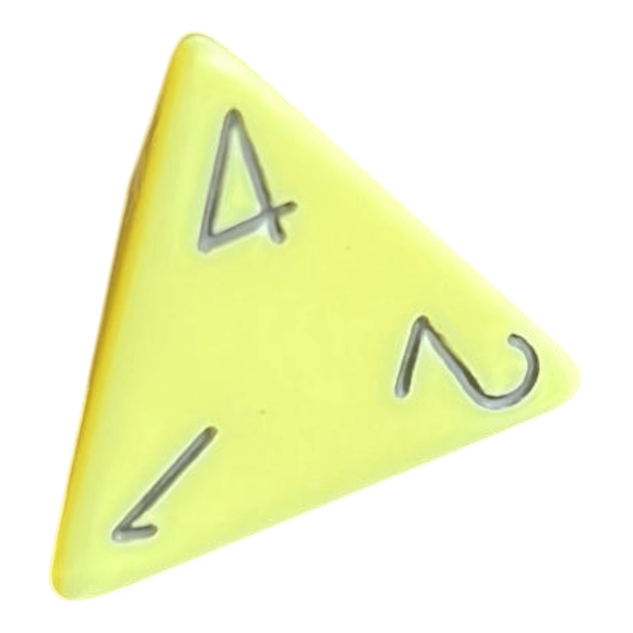 Chessex Opaque Pastel Yellow/black W4