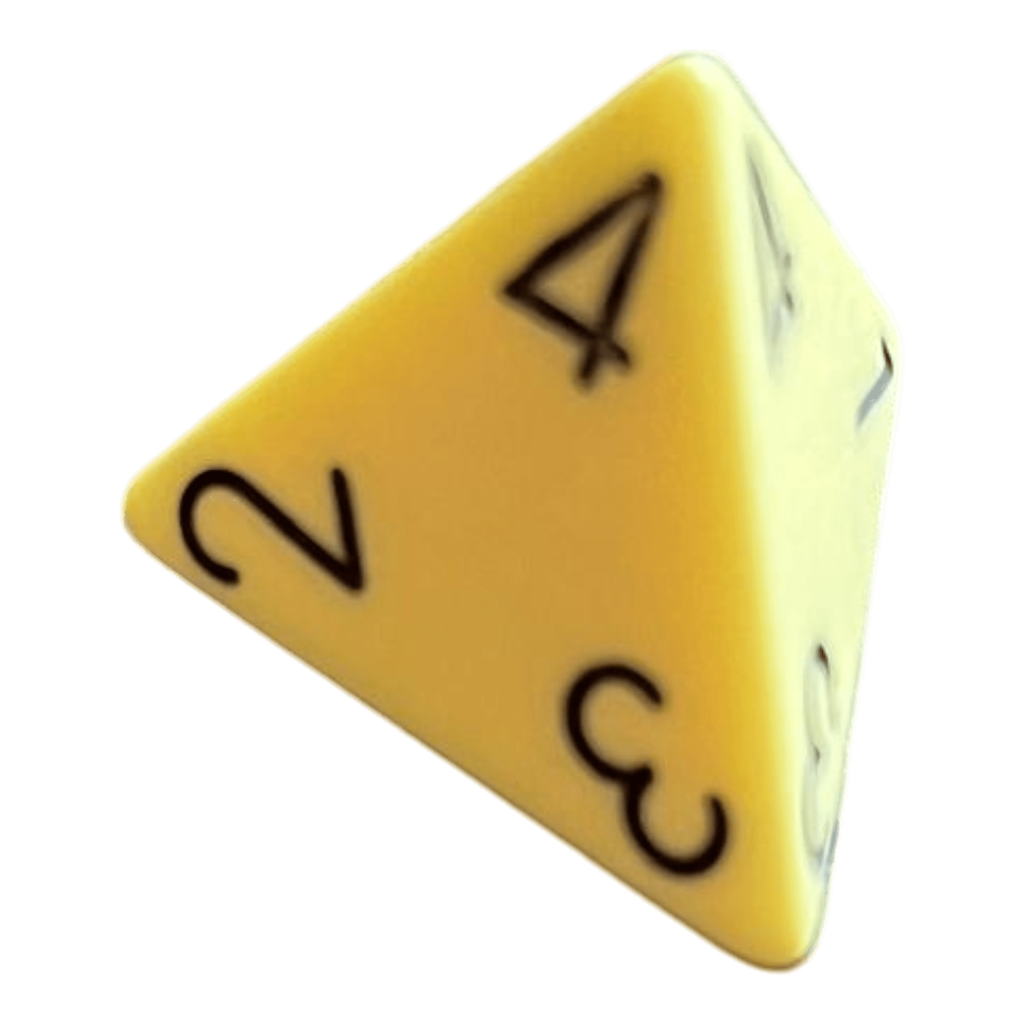Chessex Opaque Pastel Yellow/black W4