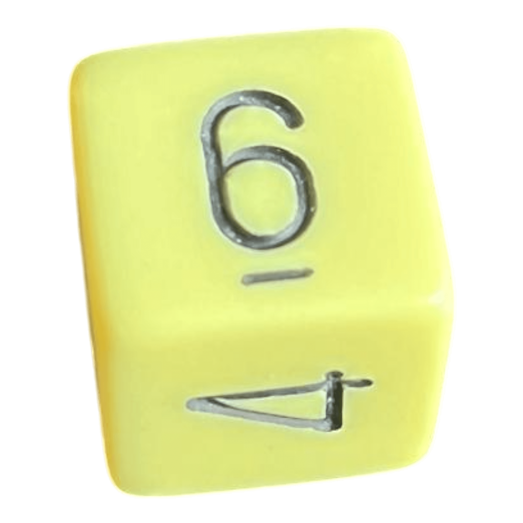 Chessex Opaque Pastel Yellow/black W6