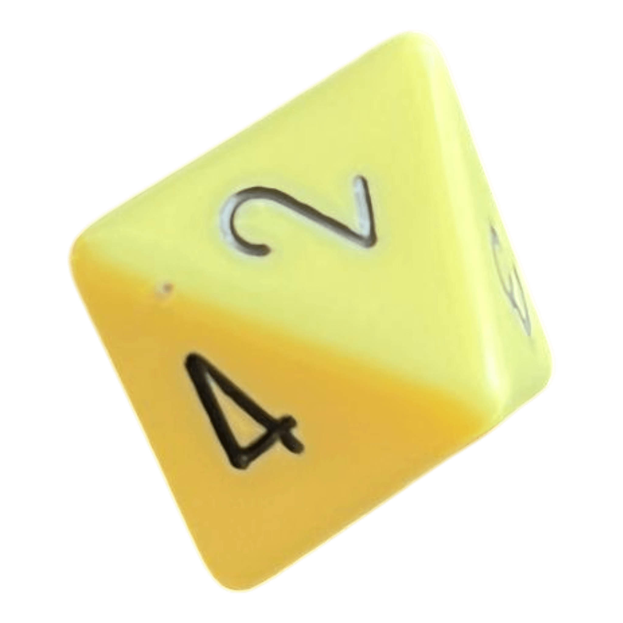 Chessex Opaque Pastel Yellow/black W8