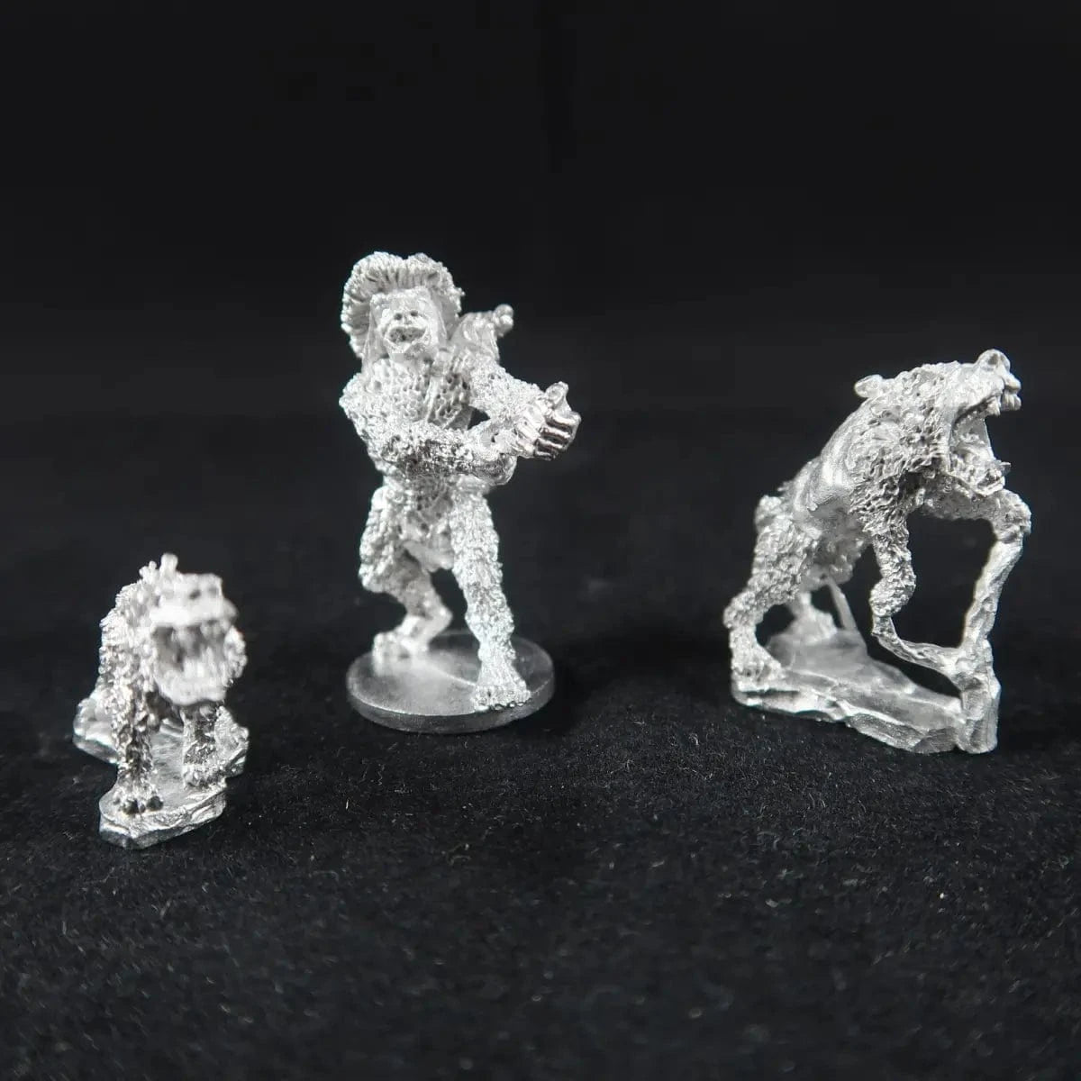 Ral Partha Orc Dog Trainer with 2 Dogs