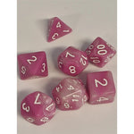 Perlmutt pink/weiß Set