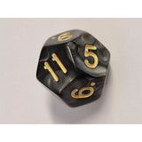 Waerfel Stube Perlmutt schwarz-grau/gold Set