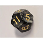 Perlmutt schwarz-grau/gold Set