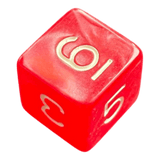 Perlmutt W6 rot/weiß