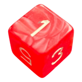 Perlmutt W6 rot/weiß