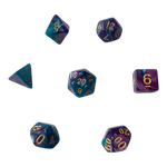 Würfel Stube Perlmuttwürfel Set in Blau & Lila