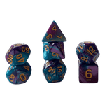 Würfel Stube Perlmuttwürfel Set in Blau & Lila