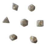 Philos Perlmuttwürfel Set in weiß