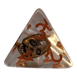 Totenkopf Würfel – Skull Dice Transparent (7er Set)