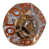 Totenkopf Würfel – Skull Dice Transparent (7er Set)