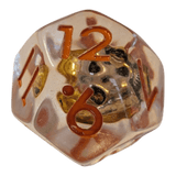 Totenkopf Würfel – Skull Dice Transparent (7er Set)