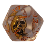 Totenkopf Würfel – Skull Dice Transparent (7er Set)