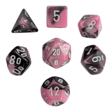 Chessex Gemini Black-Pink/white 7er MINI Set