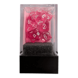 Chessex Translucent Pink/white 7er MINI Set