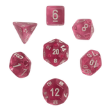 Chessex Translucent Pink/white 7er MINI Set
