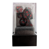 Chessex Velvet Black/red 7er MINI Set