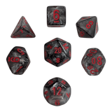 Chessex Velvet Black/red 7er MINI Set