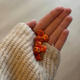 Chessex Vortex Orange/black 7er MINI Set