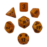 Chessex Vortex Orange/black 7er MINI Set