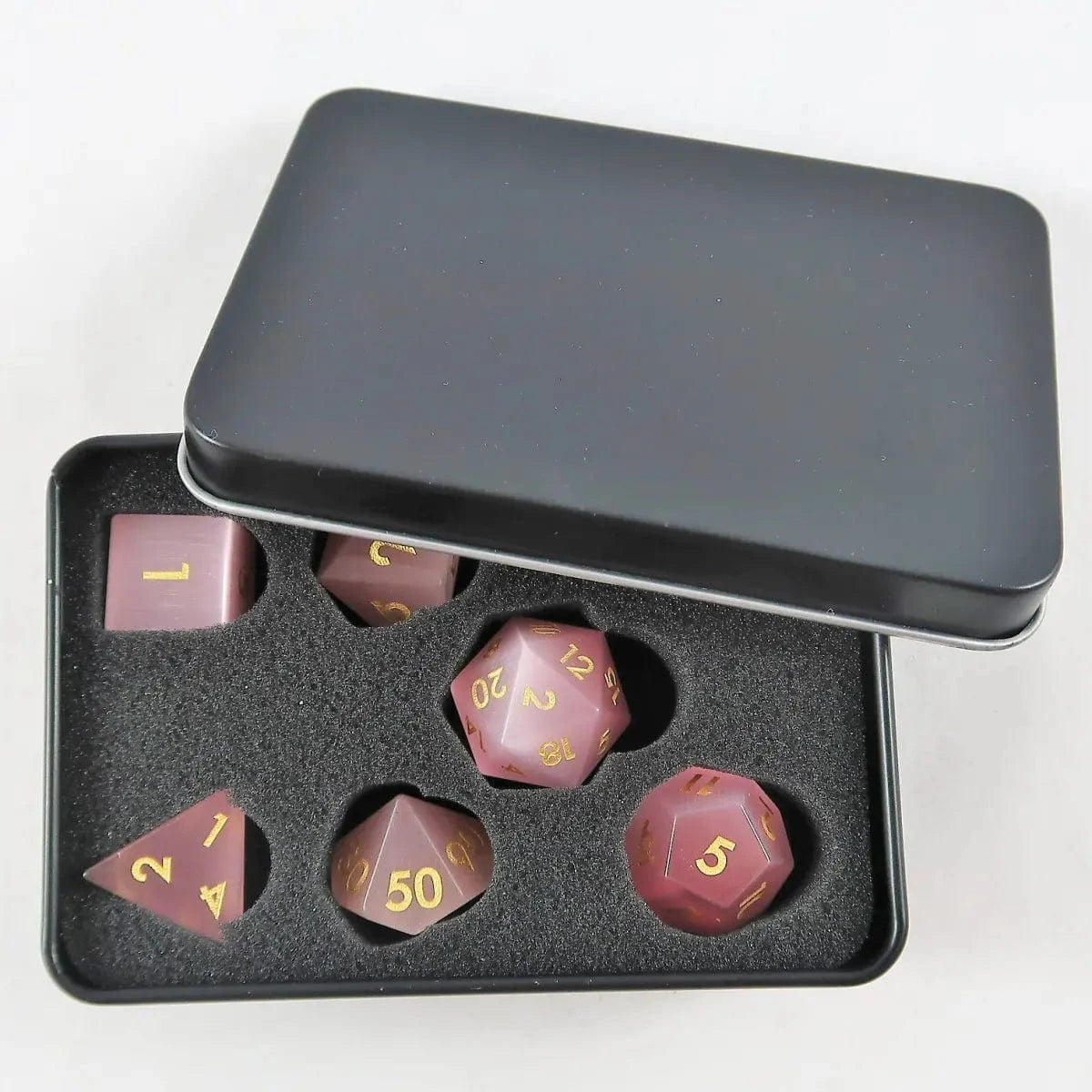 Waerfel Stube Pinkes Katzenauge Set mit Metallbox