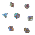 Waerfel Stube Regebogenfarben transparente Glaswürfel Set