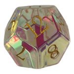 Waerfel Stube Regebogenfarben transparente Glaswürfel W12