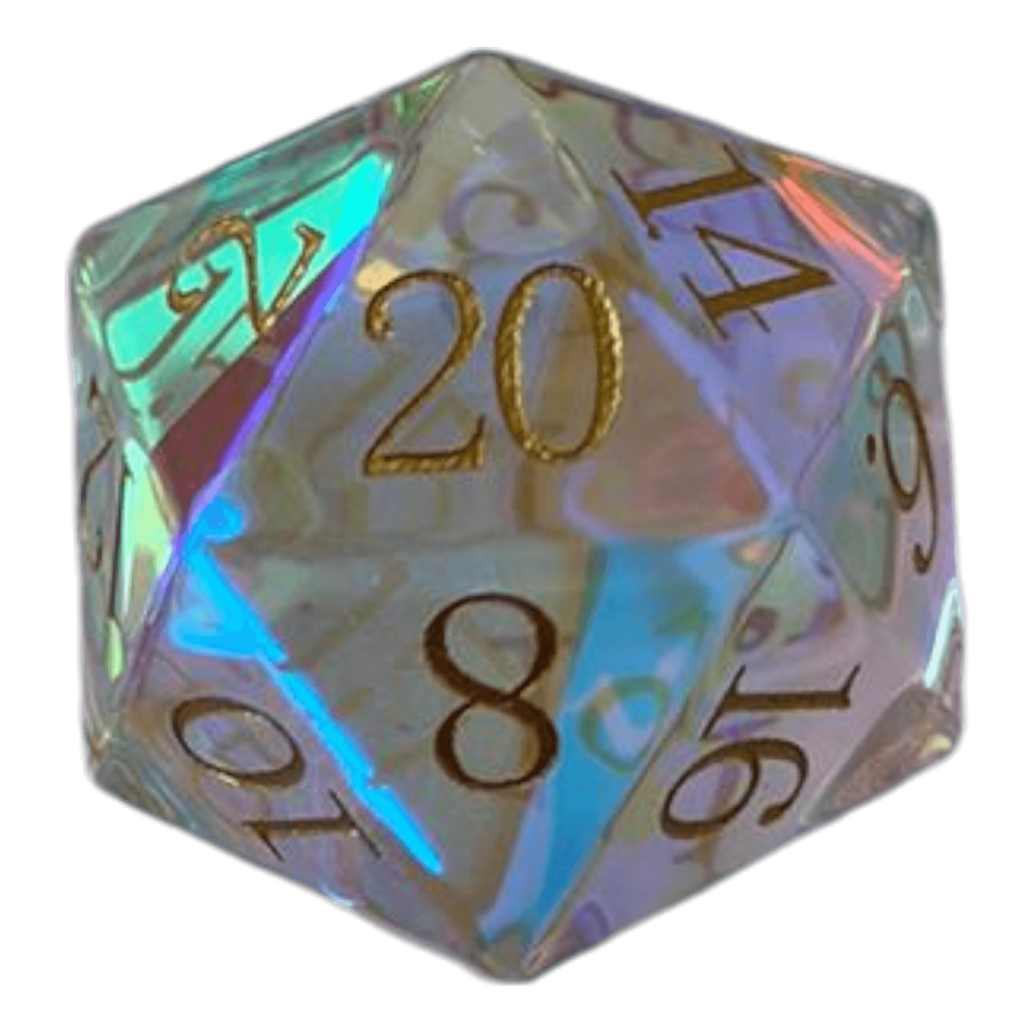 Waerfel Stube Regebogenfarben transparente Glaswürfel W20