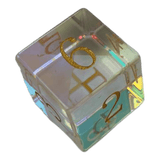 Waerfel Stube Regebogenfarben transparente Glaswürfel W6