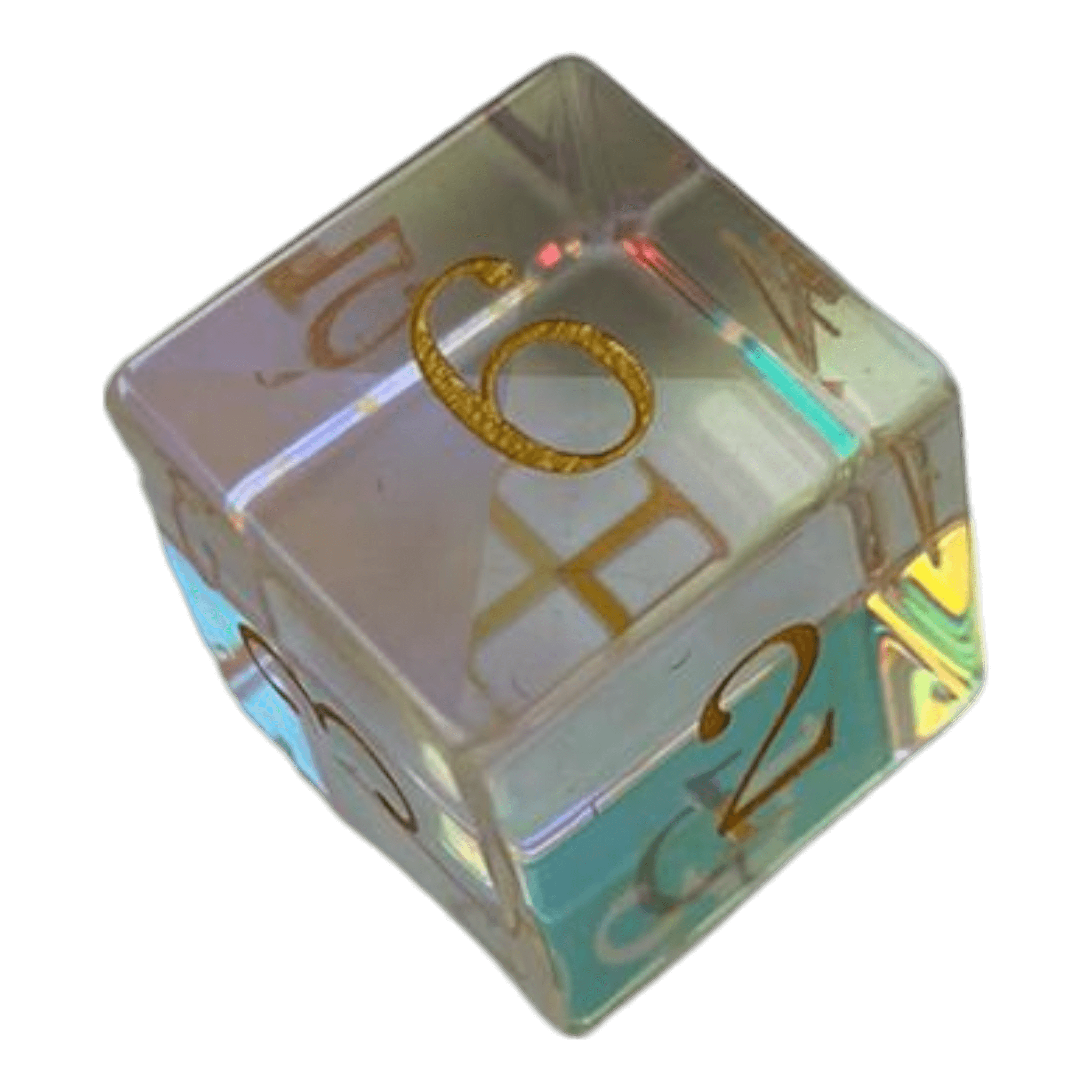 Waerfel Stube Regebogenfarben transparente Glaswürfel W6